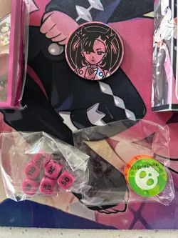 Pokemon Crown Zenith Marnie & Morpeko Playmat & Marnie Sleeves, Deck Box, Coin - Image 5
