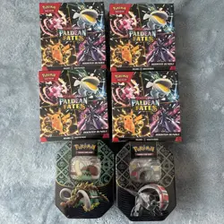 New Pokemon Paldean Fates Booster Bundle (X4 Sealed) 2 Paldean Fates tins - Image 1
