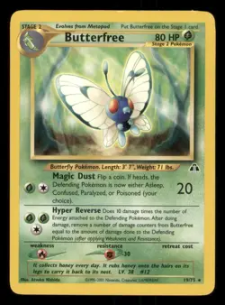 Neo Discovery Pokemon TCG Butterfree mp - Image 1