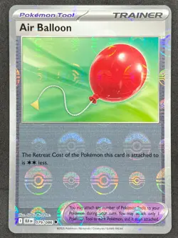 Pokemon Air Balloon Poke Ball Reverse 079/086 BLK Black Bolt NM - Image 1