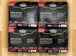 Pokemon Paldean Fates Tech Sticker Collection 3 Pack Blister LOT OF 4 - Image 2