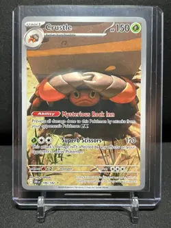 Crustle 186/182 IR Illustration Rare Holo Pokemon 2025 Destined Rivals NM - Image 1
