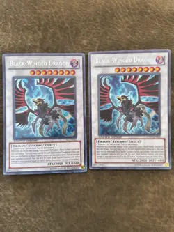 Black-Winged Dragon X2 Yu-Gi-Oh TCG CT07-EN002 Secret Rare Limited Edition LP - Image 1