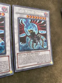 Black-Winged Dragon X2 Yu-Gi-Oh TCG CT07-EN002 Secret Rare Limited Edition LP - Image 3