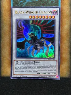 Yugioh Black-Winged Dragon LC5D-EN135 Ultra Rare 1st Ed NM - Image 1