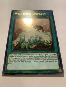 Yu-Gi-Oh! World Legacy Guardragon SAST-EN062 Ultra Rare 1st Ed VLP/NM - Image 2