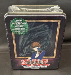2003 Yugioh Collector Tin, Kaiba/Blue Eyes Dragon MINT!, F.Sealed &Case Fresh W3 - Image 1