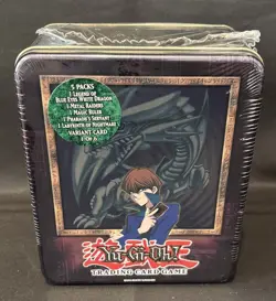 2003 Yugioh Collector Tin, Kaiba/Blue Eyes Dragon MINT!, F.Sealed &Case Fresh W5 - Image 1