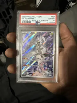 Pokemon TCG N's Reshiram Card PSA 10 167/159 IR Journey Together Stamped - Image 1