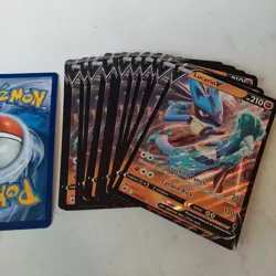 Pokemon JUMBO Lucario V Card Lot x21 Cards. - Image 1