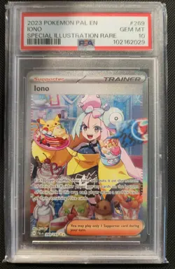 PSA 10 Iono #269 Special Illustration Rare Card Gem Mint 2023 Pokemon PAL EN - Image 1
