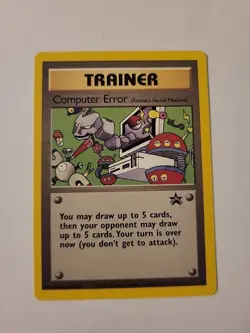 Computer Error Black Star Promo 16 Pokemom Card - LP - Image 1