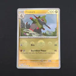 Pokemon TCG Card Fraxure 069/086 Black Bolt Pokeball Reverse Holo - NM - Image 1
