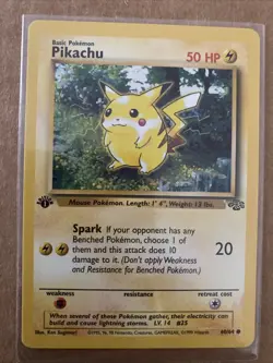 Pokemon TCG Pikachu Jungle Card 60/64 1st Edition Never Played Near Mint - Image 1