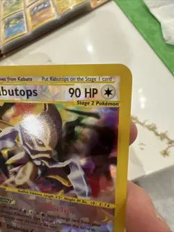 Crystal Kabutops 12/12 Skyridge Jumbo Oversized Box Topper Pokemon Card - Image 4