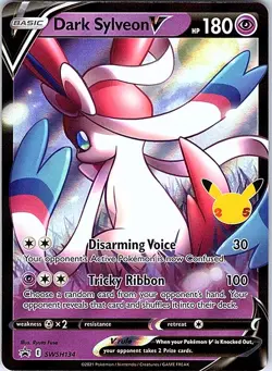 Dark Sylveon V SWSH134 SWSH: Sword & Shield Promo Cards Holo Promo NM - Image 1