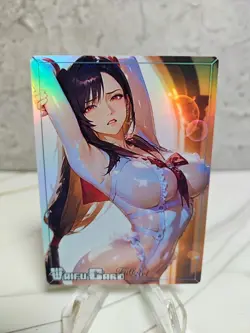 Tifa Lockhart Trading Card Waifu Goddess Story Anime Girl holo Karte Manga Full - Image 1