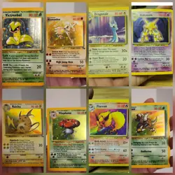 8 Pokemon Cards, Holo And Regular - Image 1