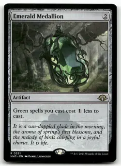 Emerald Medallion #291 MTG Modern Horizons 3 NM X1 - Image 1