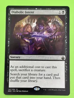 Diabolic Intent NM MTG Battlebond rare black sorcery - Image 1