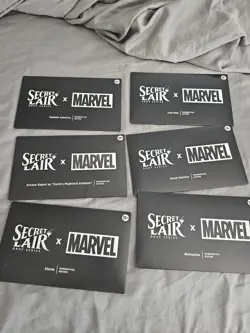 Set of 6 Secret Lair x Marvel Rainbow Foil Sealed Drop w/Arcane Signet - Image 1