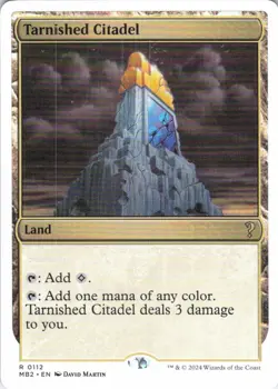 MTG Tarnished Citadel (White Border) (112) | NM | Mystery Booster 2 (MB2) - Image 1