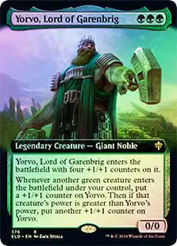 Yorvo, Lord of Garenbrig (Extended Art) FOIL Throne of Eldraine PLD ABUGames - Image 1