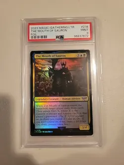 MTG- THE MOUTH OF SAURON FOIL #216 - PSA 9 - LOTR: Tales Of Middle-Earth (POP 2) - Image 1