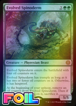 x1 Evolved Spinoderm ONE MTG 166/271 FOIL RARE M/NM 1x - Image 1