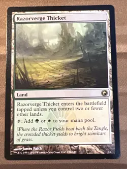 MTG Razorverge Thicket Scars of Mirrodin 228/249 Regular Rare - Image 1