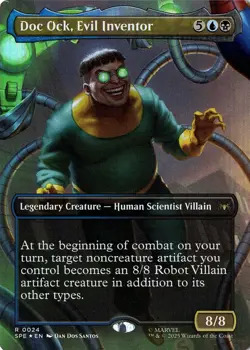 NM - Doc Ock, Evil Inventor Foil (Borderless) R Marvel's Spider-Man: Eternal-Leg - Image 1