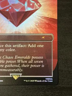 Chaos Emerald (Lotus Petal) Red 7032 Secret Lair Drop Sonic Bonus MTG - Image 4