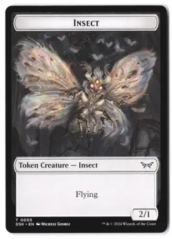 Insect Token #5 Duskmourn: House of Horror NM - Image 1