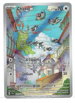 Chatot 181/162 Sv05: Temporal Forces Holo Illustration Rare Pokemon TCG - NM - Image 1