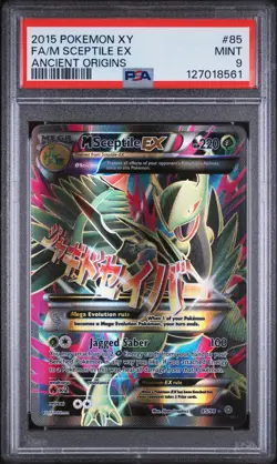 2015 Pokemon - XY Ancient Origins - M Sceptile EX 85/98 Full Art - PSA 9 - Image 1