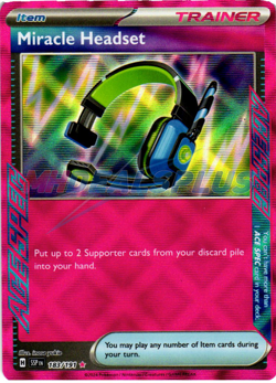 NM Pokemon Miracle Headset - SV08: Surging Sparks (SV08) 183 ACE SPEC Rare - Image 1