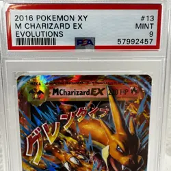 2016 Pokemon XY Evolutions Mega Charizard EX #13/108 - PSA MINT 9 - Image 2