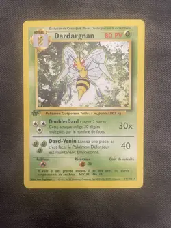 First Edition French Beedrill From Pokemon Base Set - Image 1