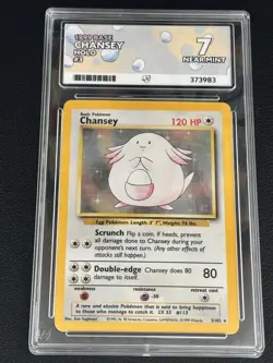 Chansey 3/102 ACE 7 Rare Holo Unlimited Base Set WOTC Pokemon TCG Vintage - Image 1
