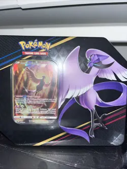 Pokemon TCG Sword & Shield Crown Zenith Galarian Birds Tin Articuno Sealed - Image 1