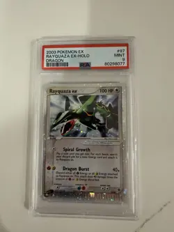 G2U 2003 POKEMON EX DRAGON RAYQUAZA EX 97 ULTRA RARE HOLO FOIL PSA 9 MINT 573178 - Image 1