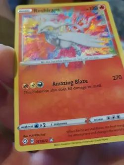 Pokemon Reshiram 017/072 Amazing Rare Splatter Holo SHINING FATES - Image 3