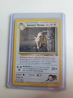 Pokemon TCG Giovanni's Persian 8/132 Gym Challenge Holo Rare Unlimited - Image 1