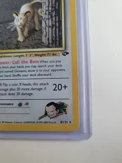 Pokemon TCG Giovanni's Persian 8/132 Gym Challenge Holo Rare Unlimited - Image 4