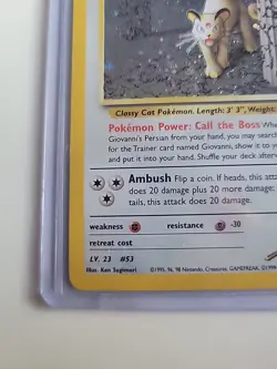 Pokemon TCG Giovanni's Persian 8/132 Gym Challenge Holo Rare Unlimited - Image 5