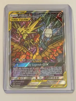 Moltres, Zapdos & Articuno GX SM210 Tag Team Black Star Promo Pokemon TCG - Image 1