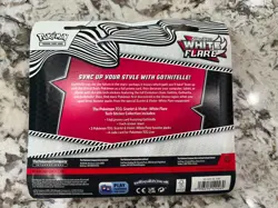 🔥 Pokemon TCG Scarlet & Violet 10.5 White Flare 3pk Sticker New In Hand - Image 2