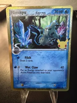 Mimikyu SWSH136 Pokemon Delta Species Celebrations Black Star Promo NM - Image 1