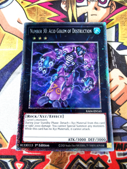 Number 30: Acid Golem of Destruction ra04-en165 (NEW) Platinum-Secret Yu-Gi-Oh - Image 1