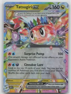 Pokemon Card Tatsugiri ex - Double Rare SV08: Surging Sparks 142/191 NM - Image 1